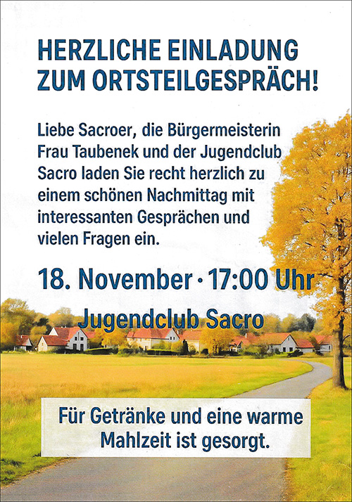 Ortsteilgespraech mit der Bürgermeisterin Frau Taubenek