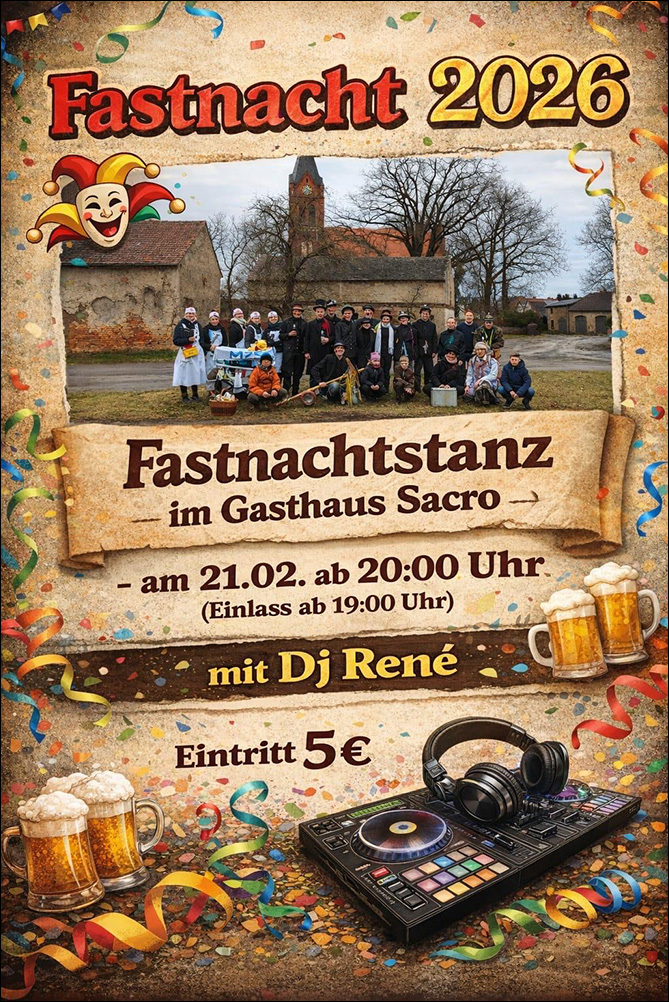 Plakat Jugendfastnacht 2026